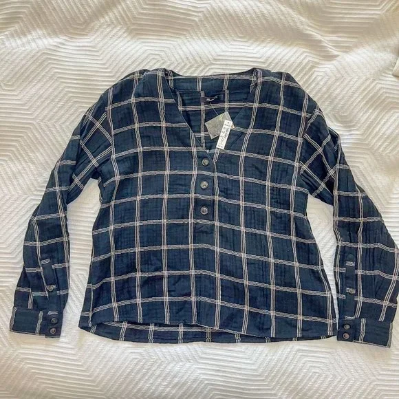 BRAND NEW | Madewell | Lightspun Evert Top in Windowpane - Picture 8 of 9